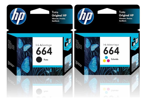 Cartucho Hp 664 Original Preto Ou Colorido - Revenda Oficial