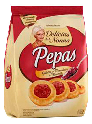Galletitas Pepas De Membrillo 200g - Pack De 10 Unidades