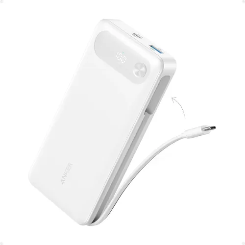 Carregador Portátil Anker 20000mah 87w Cabo Usb-c Integrado