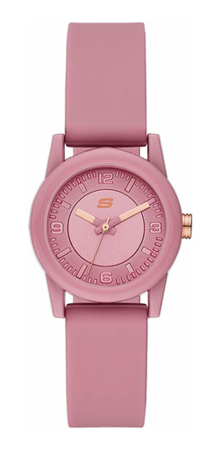 Reloj Mujer Skechers Sr6201 Cuarzo Pulso Rosado En Silicona