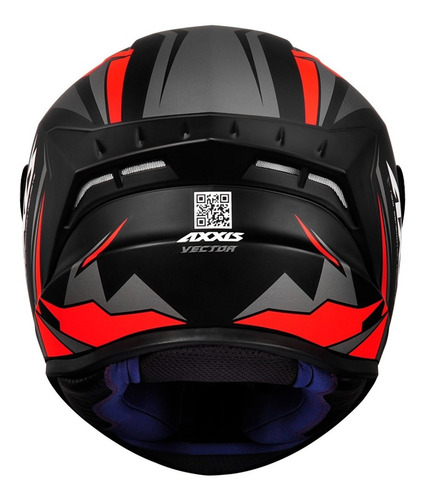 Imagem 3 de 10 de Capacete Axxis Draken Preto Fosco + Viseira Fume