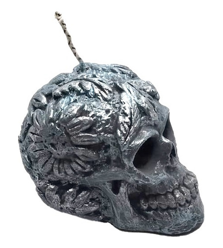 Vela De Calavera Para Día De Muertos, Halloween Para Ofrenda