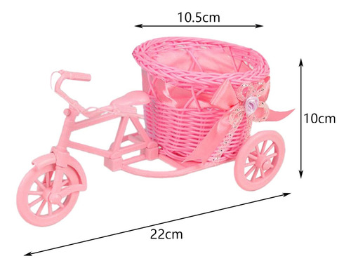 Cesta De Flores Artificiales Para Bicicleta, Cesta De