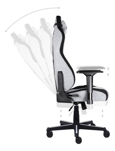 Cadeira Gamer Mad Racer V8 Turbo Giratória Rodas Cinza