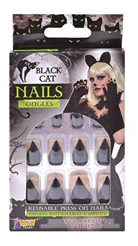 Accesorio Disfrace - Forum Novelties Black Cat Nails, One Si