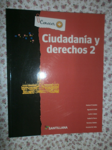 Ciudadanía Y Derechos 2 Santillana Conocer + Como Nuevo!!!