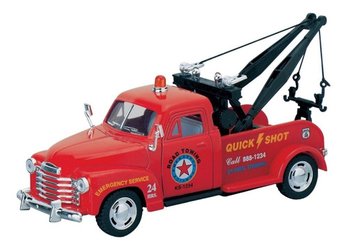 Chevrolet 3100 Wrecker 1953 Escala 1:38 Kinsmart Rojo