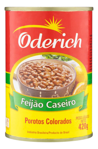 Feijão Caseiro Oderich Lata 420g