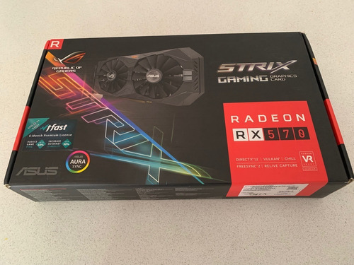 Placa Video Asus Rog Strix Rx570 4gb Oc Gaming