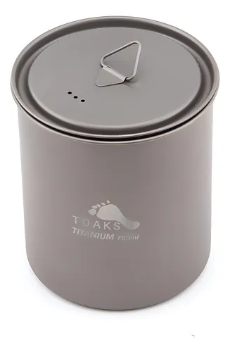 Olla De Titanio Toaks 750 Ml Ligera Y Resistente .
