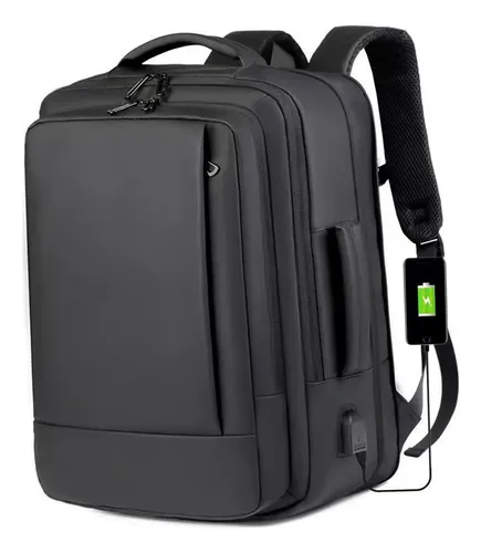 Mochila Executiva Impermeável Com Saída Usb Para Notebook