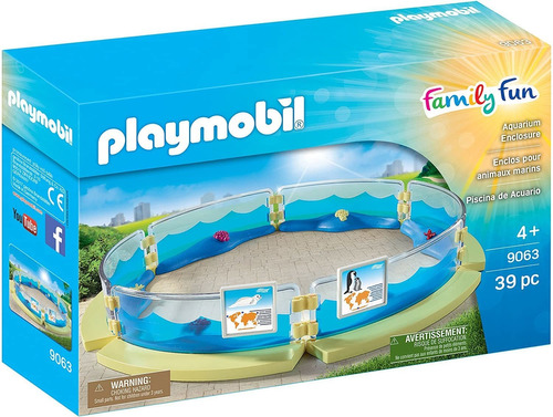 Playmobil 9063 - Cercado Para Aquário - 39 Peças - Original