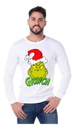 Playera Grinch Santa Navidad Diseño 1002 Playeras Beloma