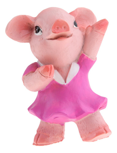 4x Cute Mini Pig Toy Figures Kit Fairy Garden Terrario Prop