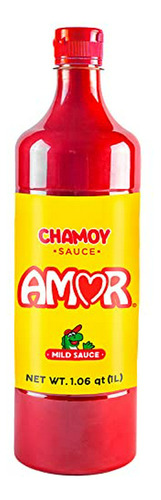 Amor Salsa Chamoy Sauce Por Salsas Castillo, Rojo, 33 Oz