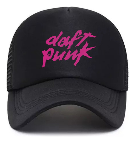 Gorra Trucker Rock Punk Electronica Daft Punk Logo Pink