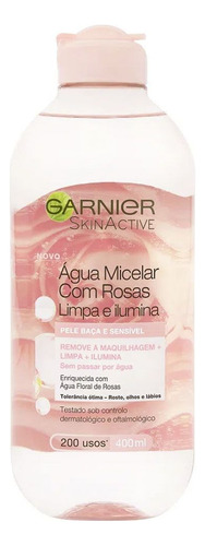 Garnier Skin Active Agua Micelar De Rosas Limpiadora Facial