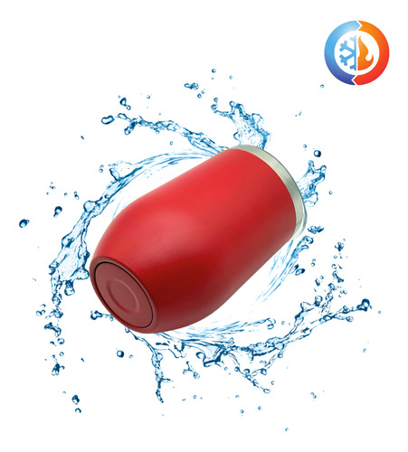 Vaso Termo 16oz 480ml Acero Inoxidable Tapa Esponja Popote Rojo