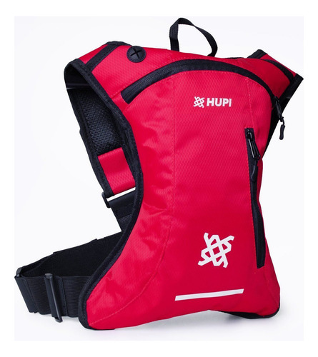Mochila De Hidratação Hupi Huwe Lite Vermelho Neon Com Refil
