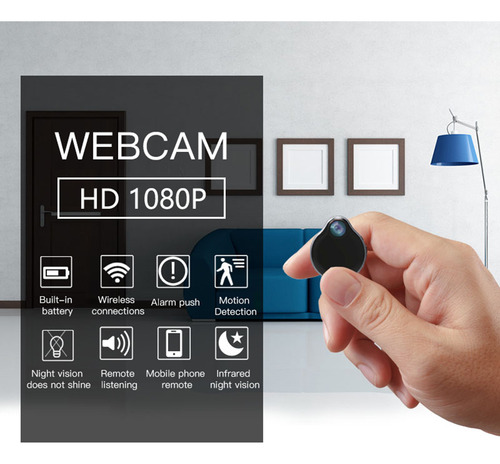 Mini Cámara Espía H13b Wifi Hd 1080p Negro