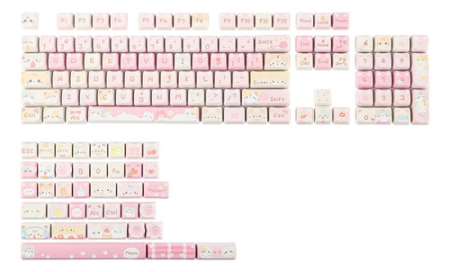 Paquete De Teclas Kiiboom Meow Meow Squad, 142 Teclas Pbt