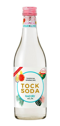 Imagen 1 de 3 de Tock Soda Soju Coreano Gasificado Maracuya Y Naranja 5%alc