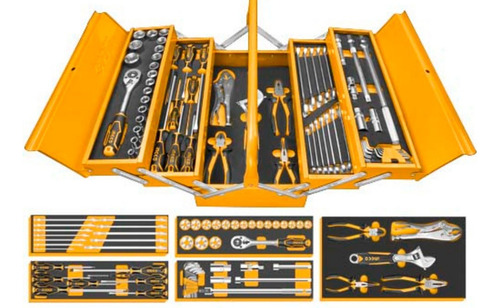 Set De Herramientas Caja Metalica 59 Piezas Ingco
