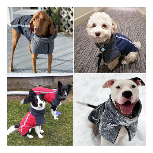 Abrigo De Invierno Para Perros Cálido Forro Polar Chaqueta P