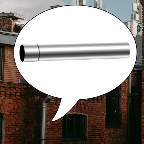 Tubo De Extensión De Humo Chimenea Chimenea 6cmx40cm Argén