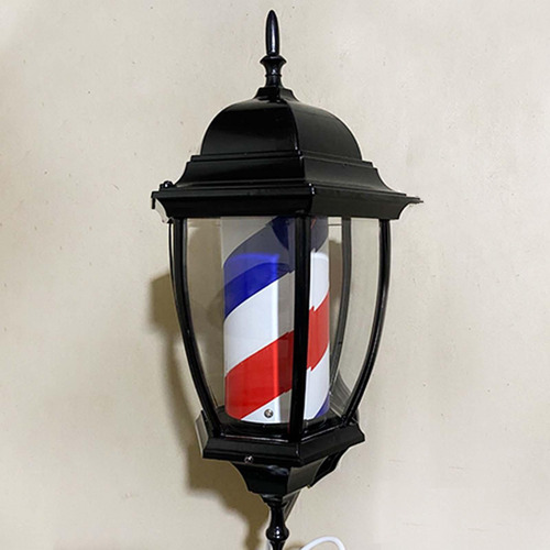 Poste De Barbero, Iluminación Giratoria, Impermeable,