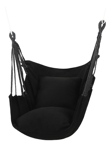 Silla Tipo Hamaca For Exteriores, Silla Con Asiento Negro 1