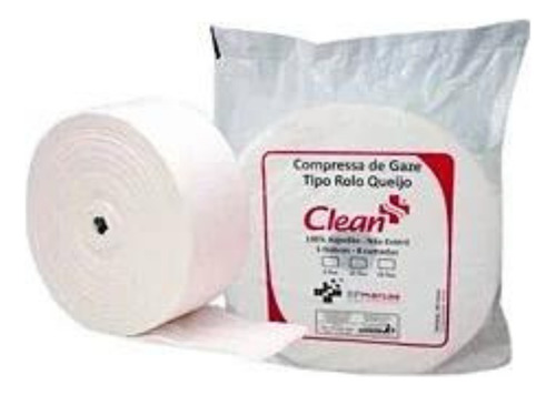 Compressa De Gaze Rolo Tipo Queijo 9 Fios 500g Clean
