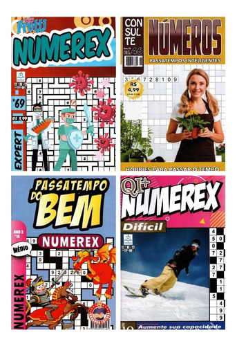  25 Revistas Númerix- Númerex - Números - Sem Repetições