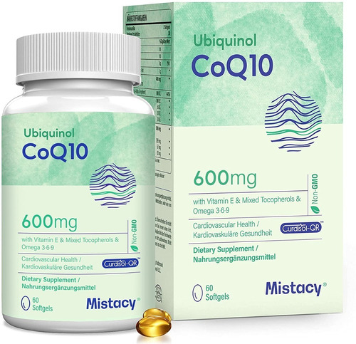 Coq10 600 Mg Ubiquinol Americana Stock 
