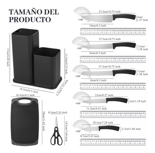 Set De 31 Utensilios De Cocina De Silicona Y Cuchillos