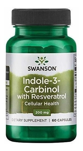 Swanson Indol-3-carbinol Con Resveratrol 200 Miligramos 60 C