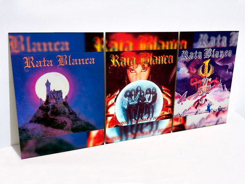 Cuadro Decorativo Rata Blanca Tapa Discos Small