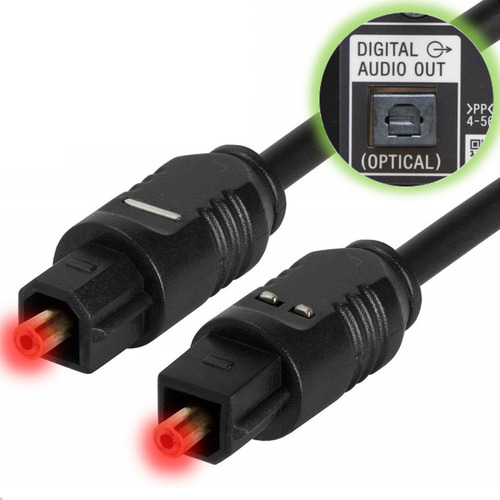 Cabo De Áudio Óptico Digital Toslink 10 Mts Spdif 5.1 Home