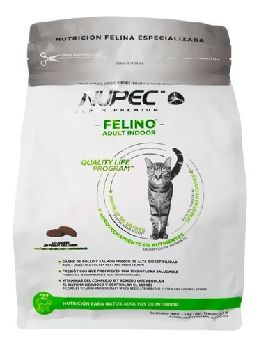 Nupec Felino Adulto Indoor 1.5kg 