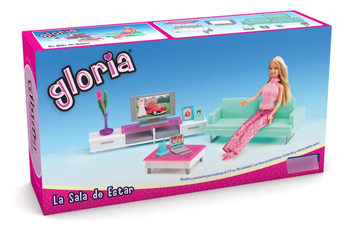 Gloria Sala De Estar +  Accesorios Para Jugar Con Tu Muñeca