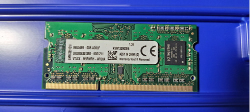 Memoria Ram Ddr3l Sodimm 4 Gb Kingstone