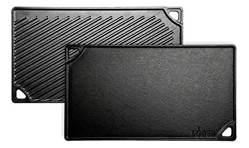 Plancha/parrilla Reversible H/ Fundido 24,13x42,6cm Negro