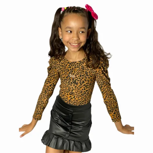 Body com saia infantil sales