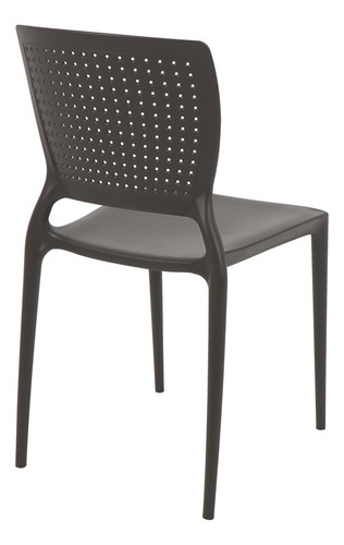 Set de 4 sillas Tramontina Safira Summa Brown