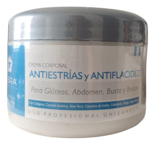 5 Crema Antiestrias Y Flacidez 250gr. - Libra Cosmetica Fragancia Suave
