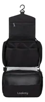 Comprar Neceser Hombre Viaje Para Valija O Baño Lookmy | Portacosméticos O Maquillaje Modelo Lyon | Neceser Con Percha Para Colgar Color Negro |