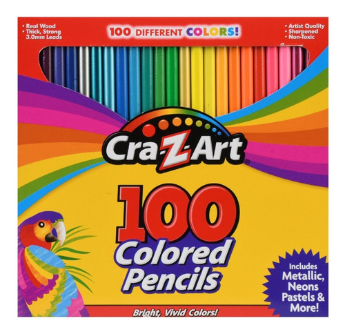 Caja De 100 Colores Crazy Art Pack De Crayones 