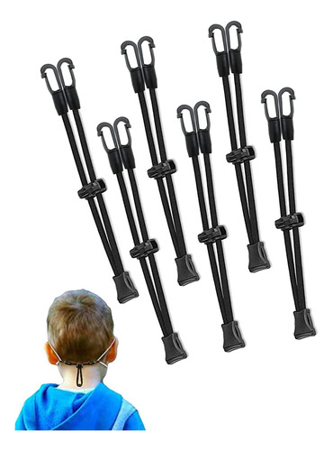 6 Correa Ajustabl Algodon Para Niño Extensor Clips Alrededor