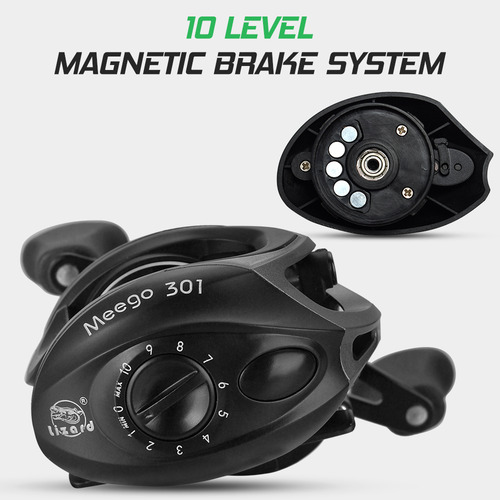 Carrete De Pesca Baitcasting Speed High Fishing 19+1 Rodamie