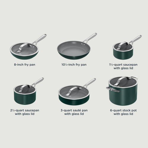 Set De Utensilios De Cocina Ninja Neverstick Ceramic Pro De
